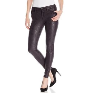 Joe's Zina Mid Rise Snakeskin Ankle Skinny Jeans